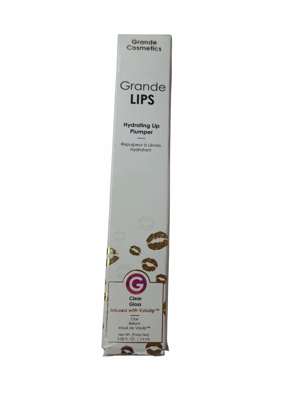 Grande Cosmetics Hydrating Lip Plumper 0.08 fl. Clear Gloss Shade Fuller Lips